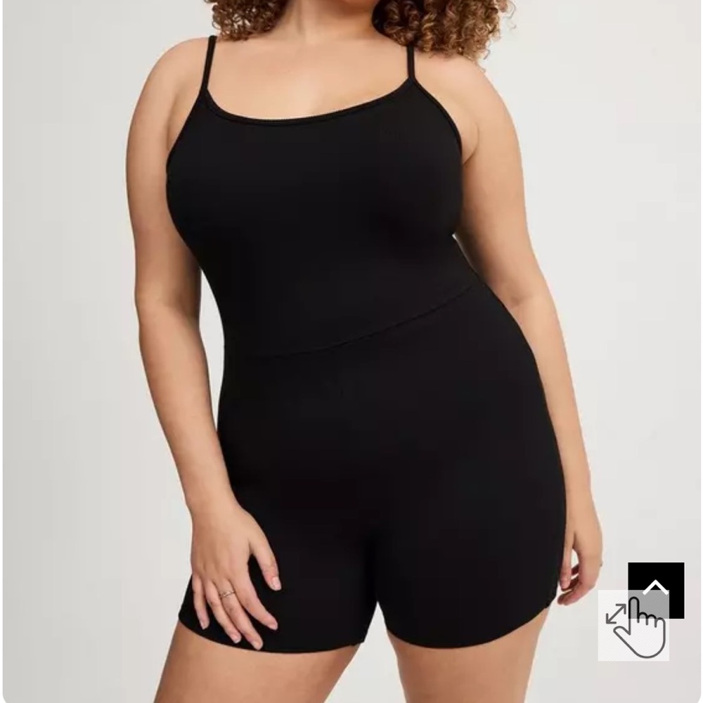 Torrid Black Women's romper cat suit Shapewear Bodysuit 4X